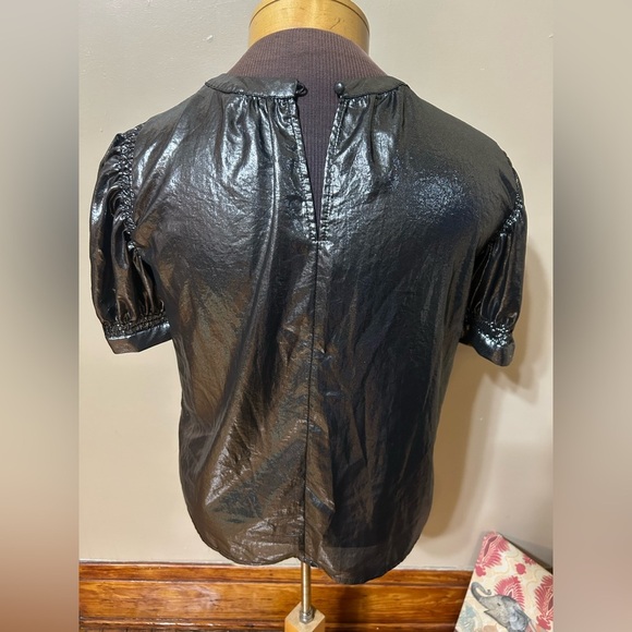 Current Air Women's Metallic Party Head Turning Blouse Size Small - Picture 4 of 8